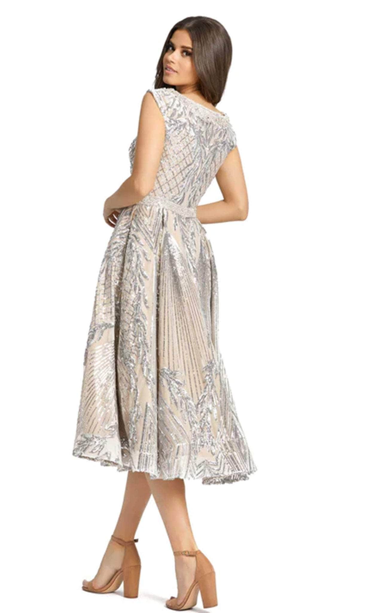 Mac Duggal 67533 - V-Neck Embellished Dress Homecoming Dresses