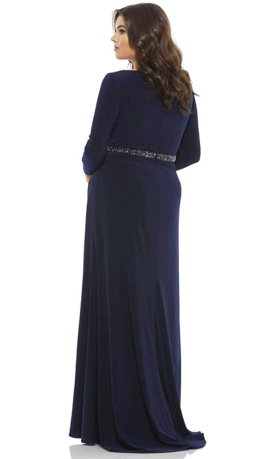 Mac Duggal 67899 - Long Sleeve V-Neck Evening Dress Evening Dresses