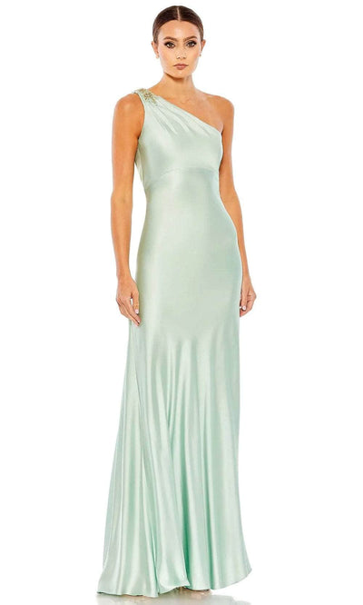 Mac Duggal 68046 - Asymmetrical Fitted Bodice Prom Dress Prom Dresses 0 / Sage