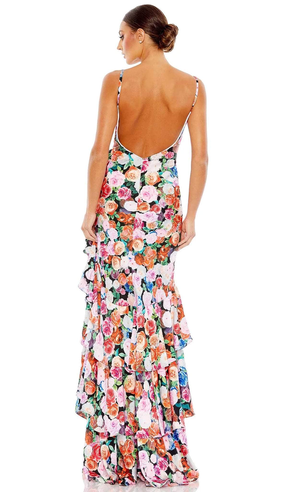Mac Duggal 68075 - Floral Sleeveless Prom Dress Prom Dresses