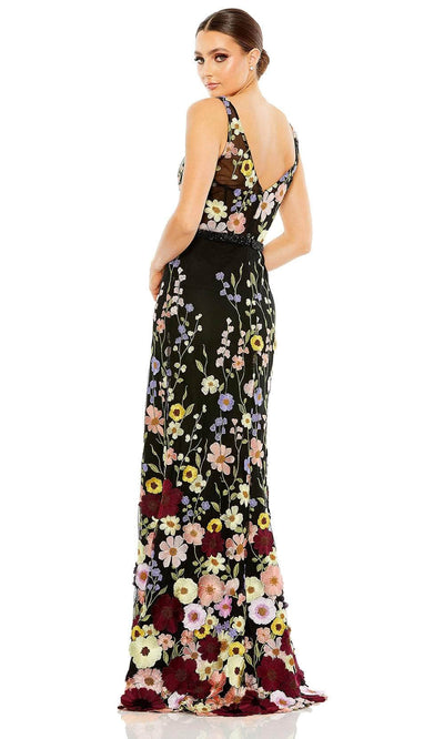 Mac Duggal 68200 - Floral Emboidered Long Dress Evening Dresses