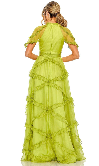 Mac Duggal 68222 - Pleated Bodice Cummerbund Gown Prom Dresses