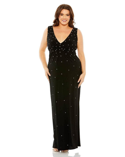 Mac Duggal 68353 - Stone-Beaded Evening Column Gown Special Occasion Dress