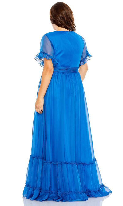 Mac Duggal 68430 - Flutter Sleeve Chiffon Gown Evening Dresses