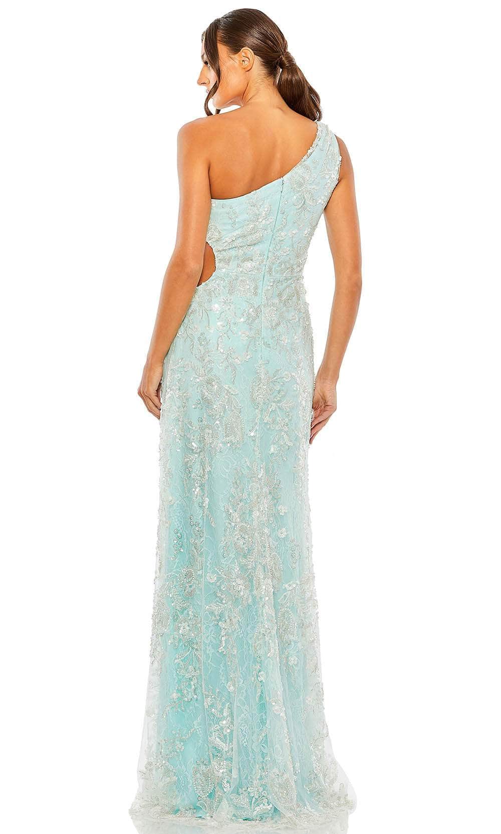 Mac Duggal 68507 - Beaded Lace Asymmetric Evening Gown Special Occasion Dress