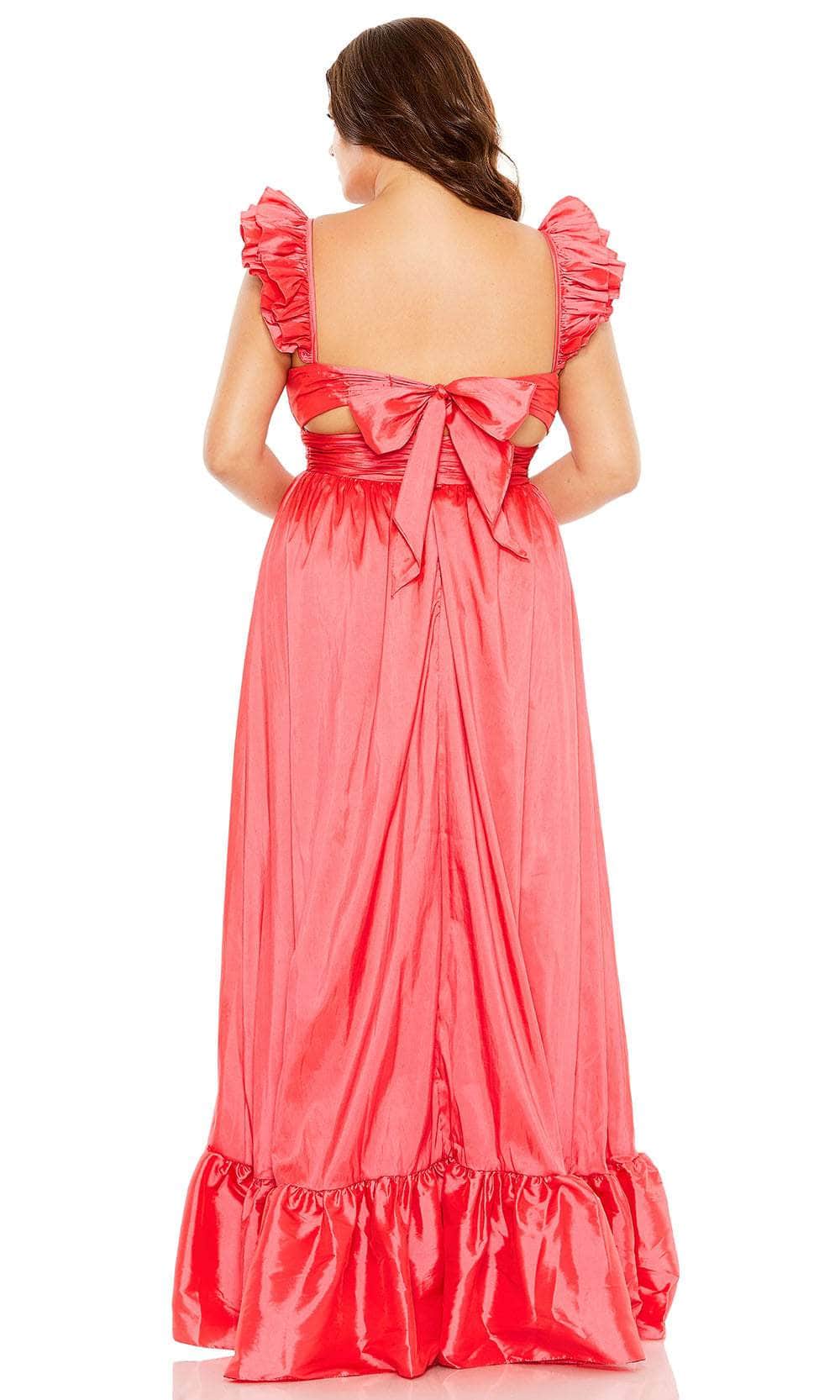 Mac Duggal 68526 - Ruffled Detail Back Cutout Gown Prom Dresses