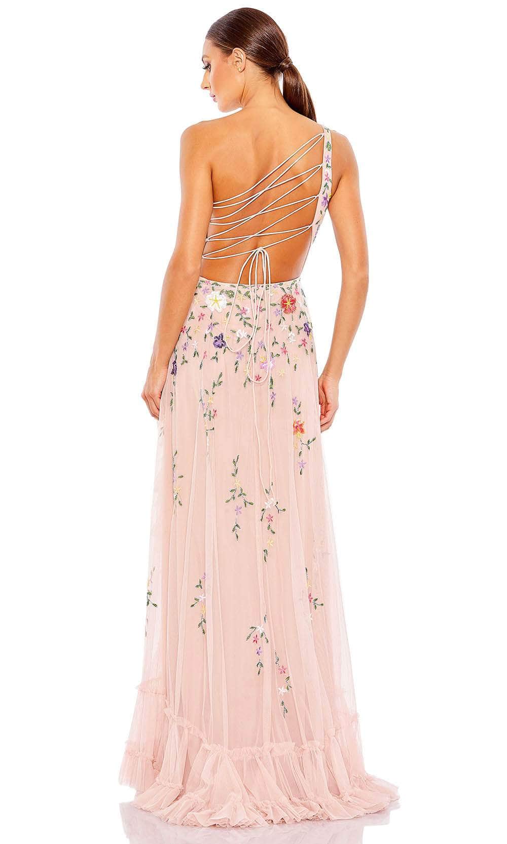 Mac Duggal 9164 - Floral Asymmetrical Prom Gown Special Occasion Dress