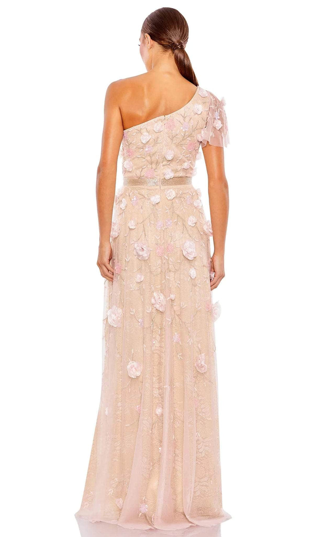 Mac Duggal 9165 - Embellished One Shoulder Evening Gown Evening Dresses