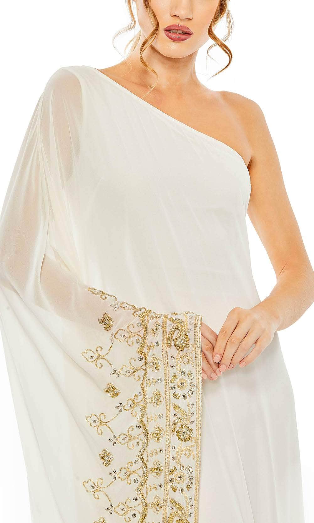 Mac Duggal 9251 - Asymmetric Chiffon Sheath Dress Prom Dresses