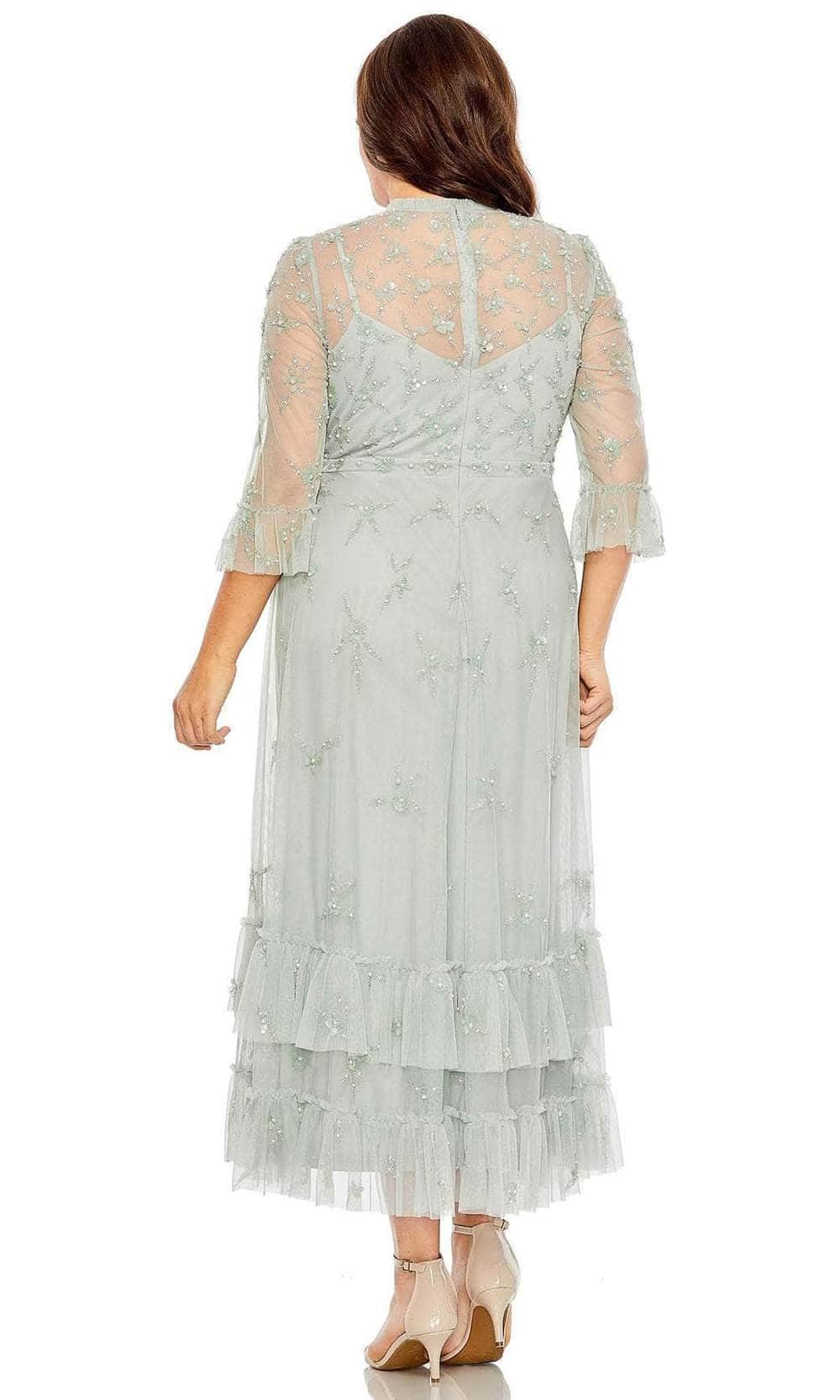 Mac Duggal 9263 - Embellished High Neck Midi Dress Mother of the Bride Dresses