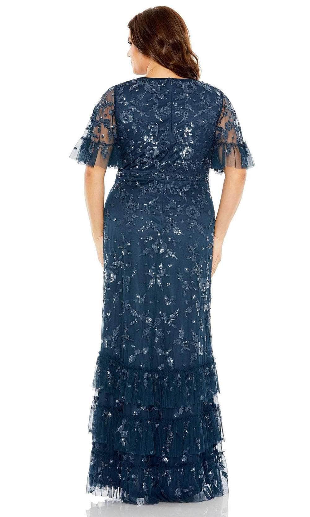 Mac Duggal 9270 - Flutter Sleeve V Neck Gown Mother of the Bride Dresses
