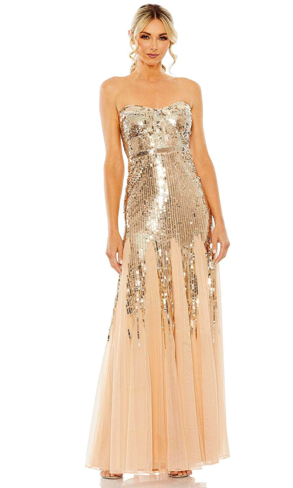 Mac Duggal 93959 - Sweetheart Shimmer Evening Dress Evening Dresses 0 / Rose Gold