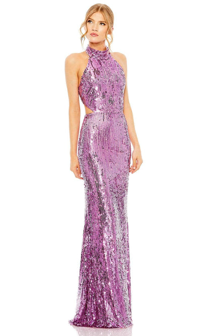 Mac Duggal 93976 - Halter Open Back Evening Dress Evening Dresses 0 / Orchid