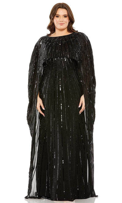 Mac Duggal 93993 - Embellished Cape Sleeve Column Gown Mother of the Bride Dresses