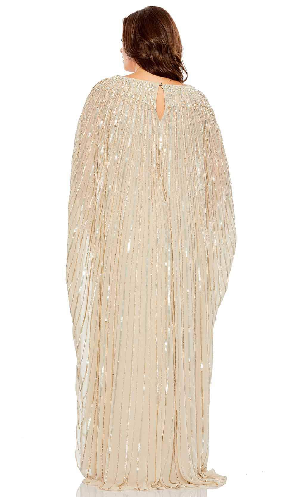 Mac Duggal 93993 - Embellished Cape Sleeve Column Gown Mother of the Bride Dresses