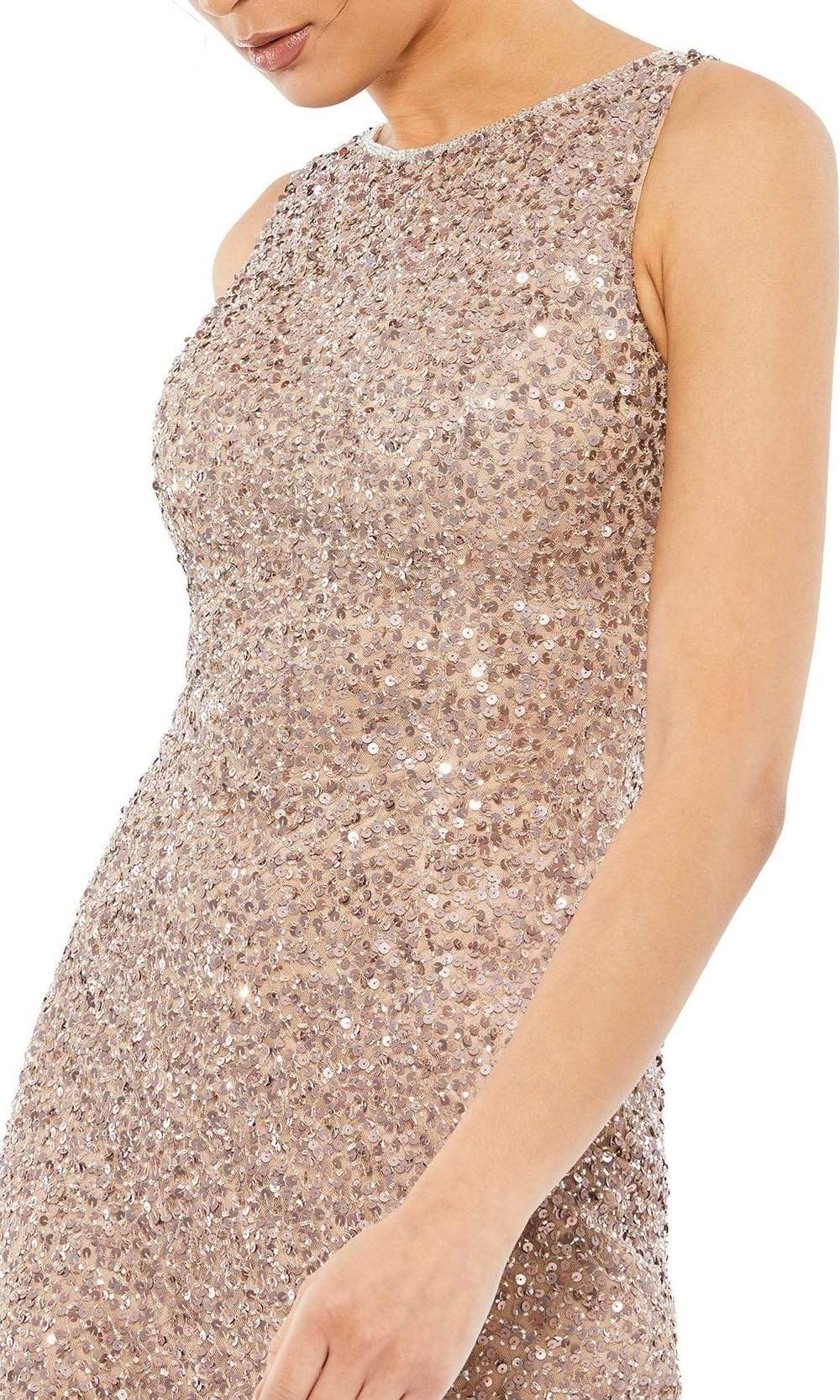 Mac Duggal Cocktail - 5526D Sleeveless Sequin-Ornate Dress Special Occasion Dress
