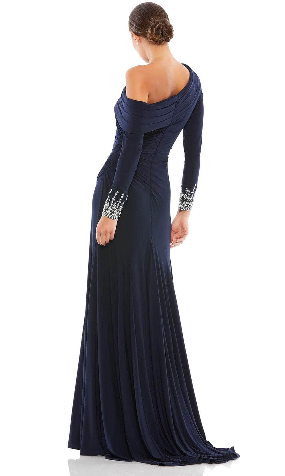 Mac Duggal Evening - 12231 Long Sleeve Jewel Embellished Long Gown Evening Dresses