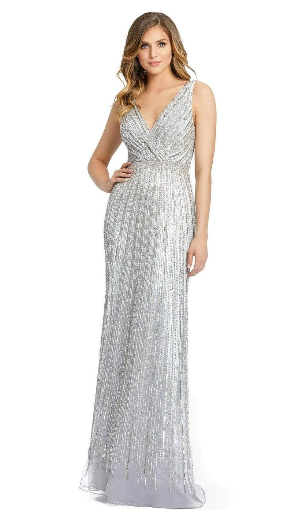Mac Duggal Evening - 5219D Beaded Long Gown Evening Dresses