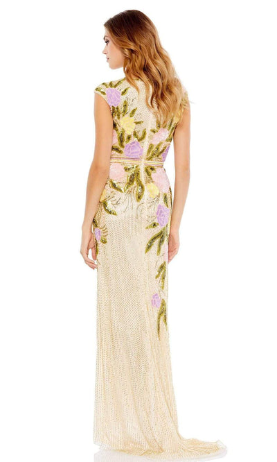 Mac Duggal Evening - 5420D Floral V-Neck Evening Dress Evening Dresses