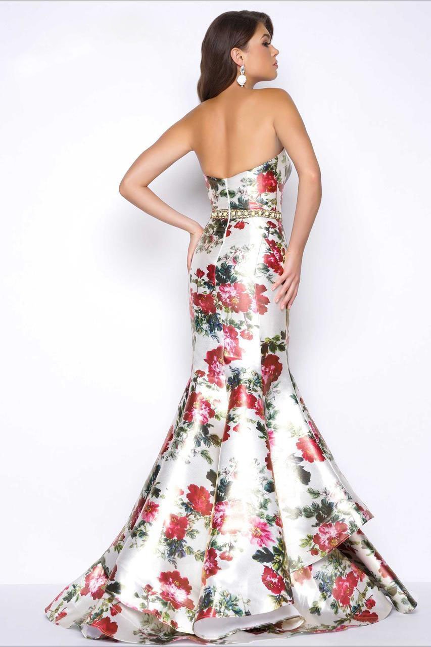 Mac Duggal - 66029M Prom Style in Multi-Color and Floral