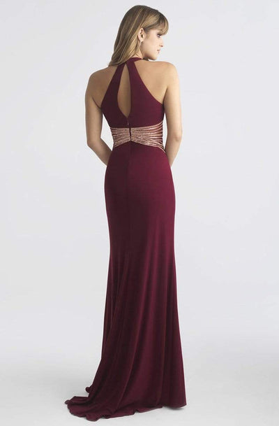 Madison James - 18-661 Fitted Halter Keyhole Evening Dress Special Occasion Dress
