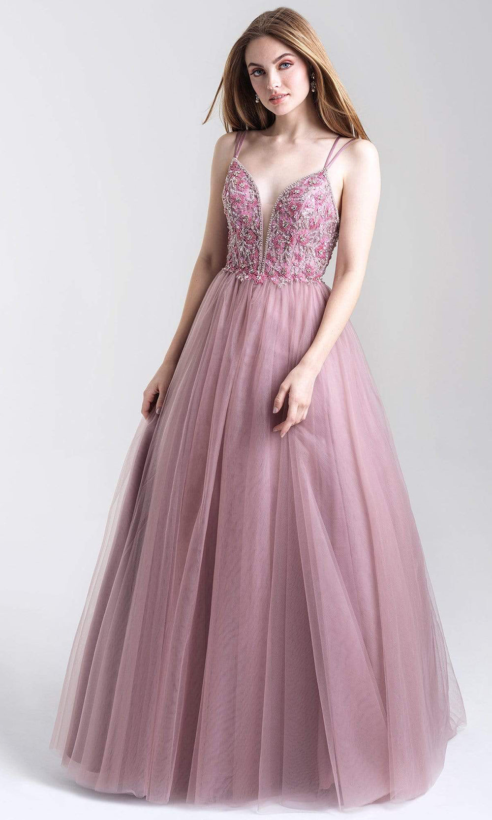 Madison James - 20-388 Sweetheart Embellished Ballgown Ball Gowns 2 / Mauve