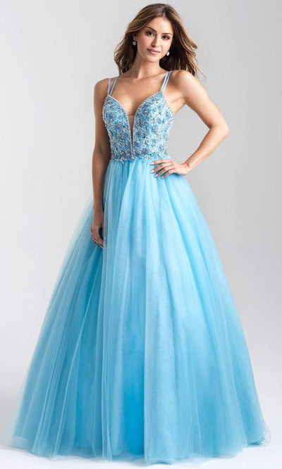 Madison James - 20-388 Sweetheart Embellished Ballgown Ball Gowns 2 / Turquoise