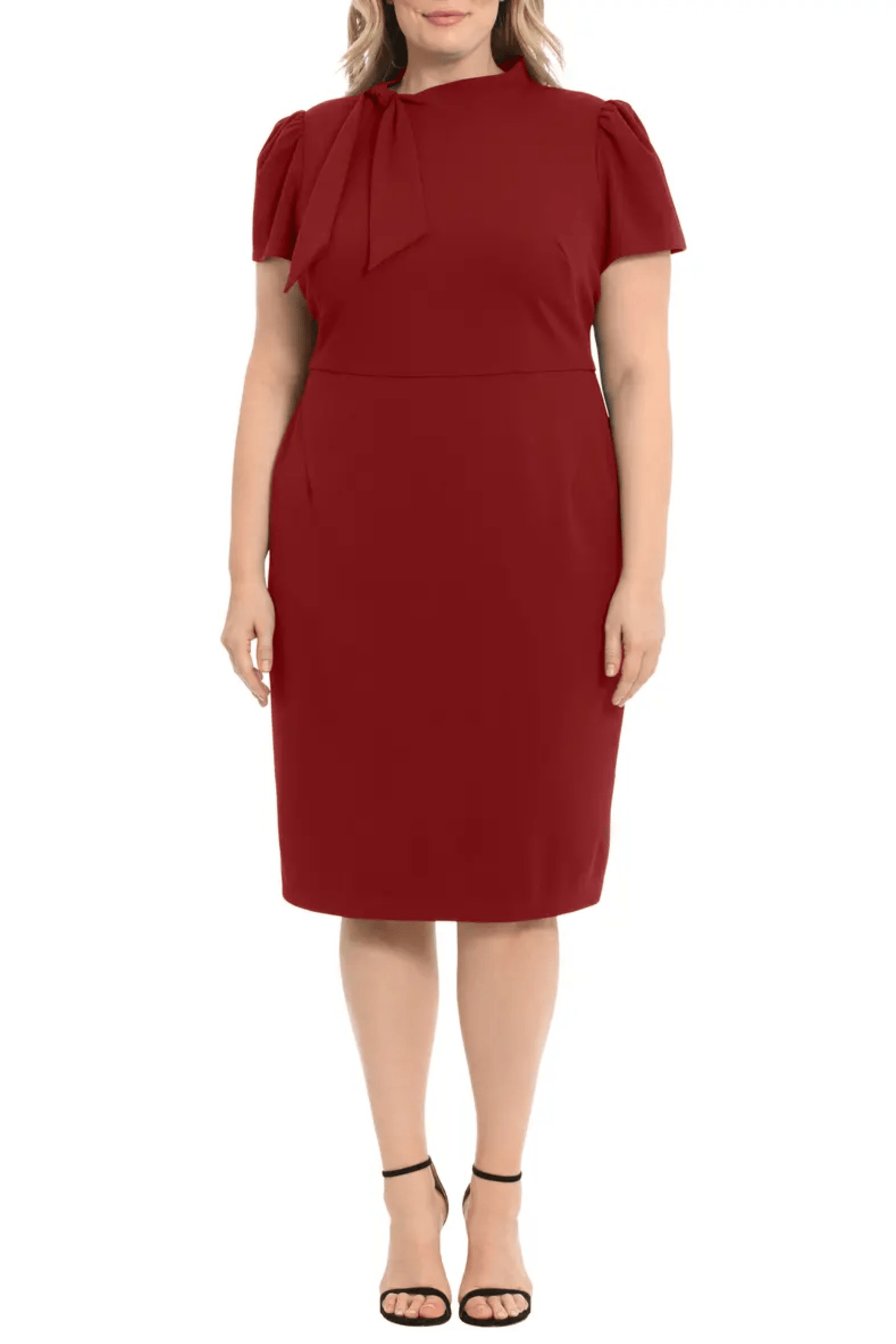 Maggy London G3779M - Tie Neck Sheath Dress Special Occasion Dresses