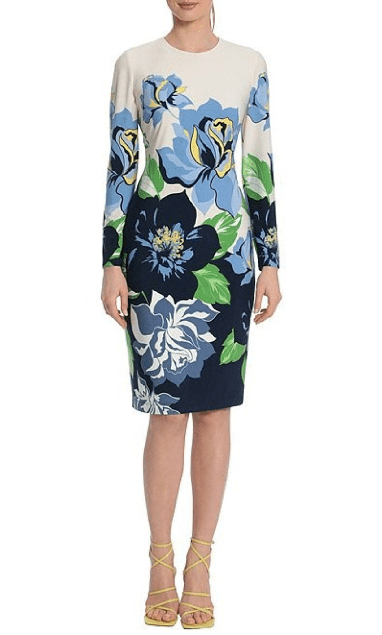 Maggy London G5142M - Tea-Length Jersey Sheath Dress Maggy London G5142M - Tea-Length Jersey Sheath Dress