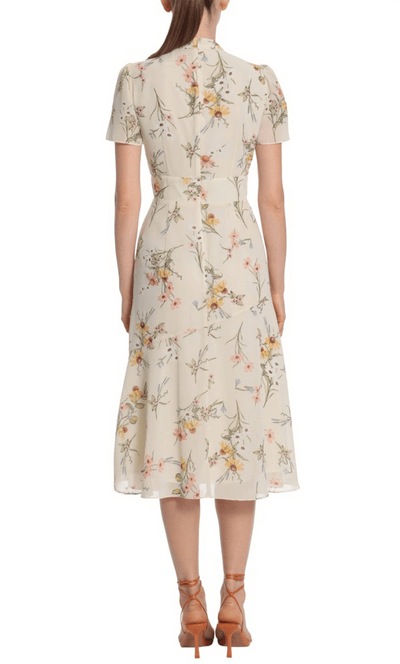 Maggy London G5164M - Printed A-line Modest Dress Special Occasion Dress