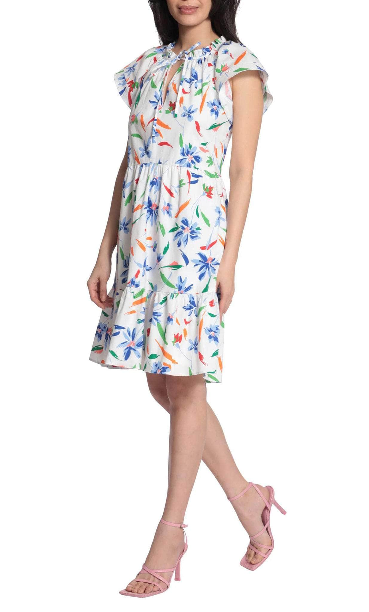 Maggy London G5236M - Cap Sleeve A-Line Cocktail Dress Cocktail Dresses