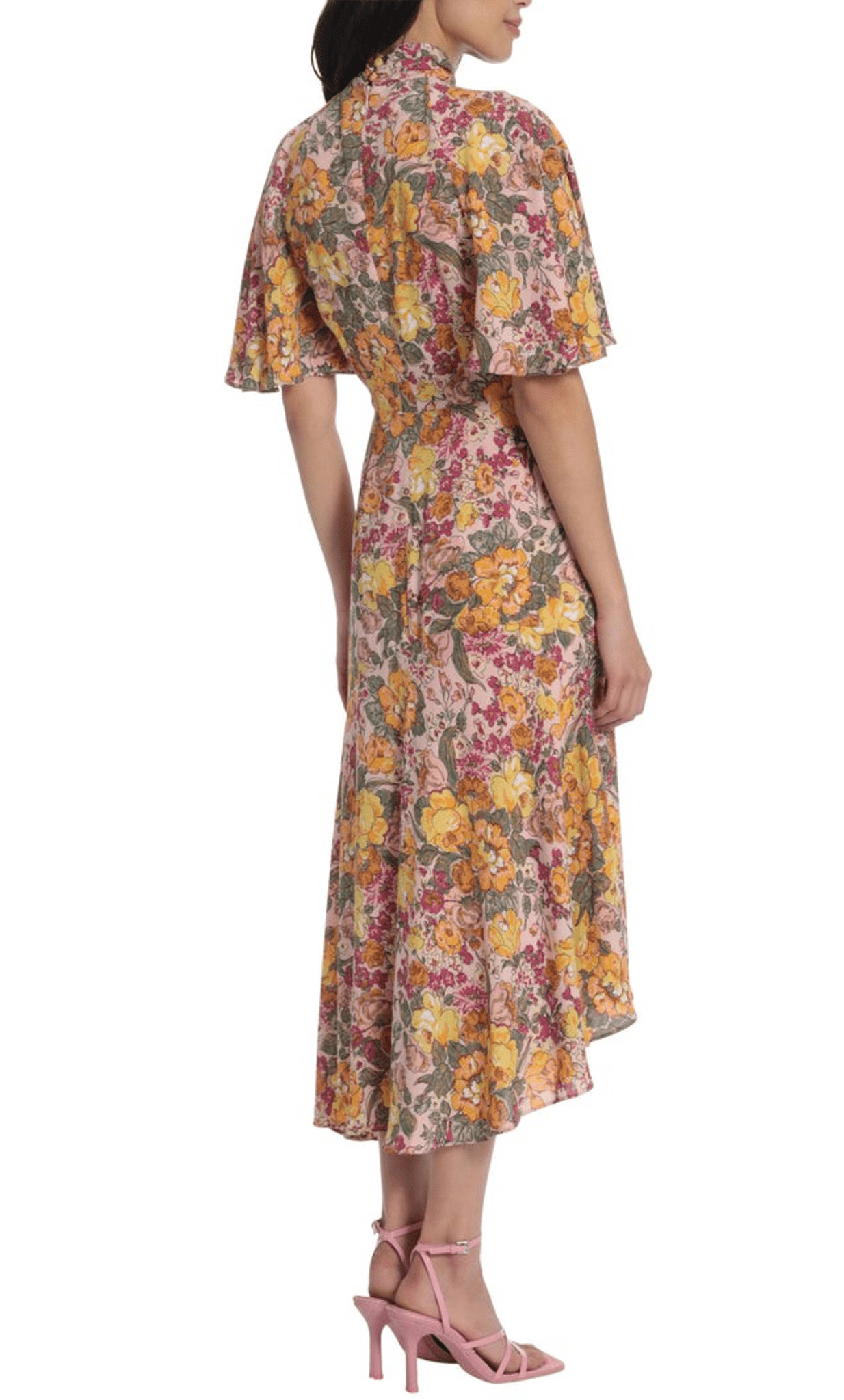 Maggy London G5242M - Asymmetrical Floral A-line Dress Special Occasion Dress