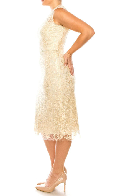 Maggy London G5324M - Embroidered Lace Midi Dress Special Occasion Dress