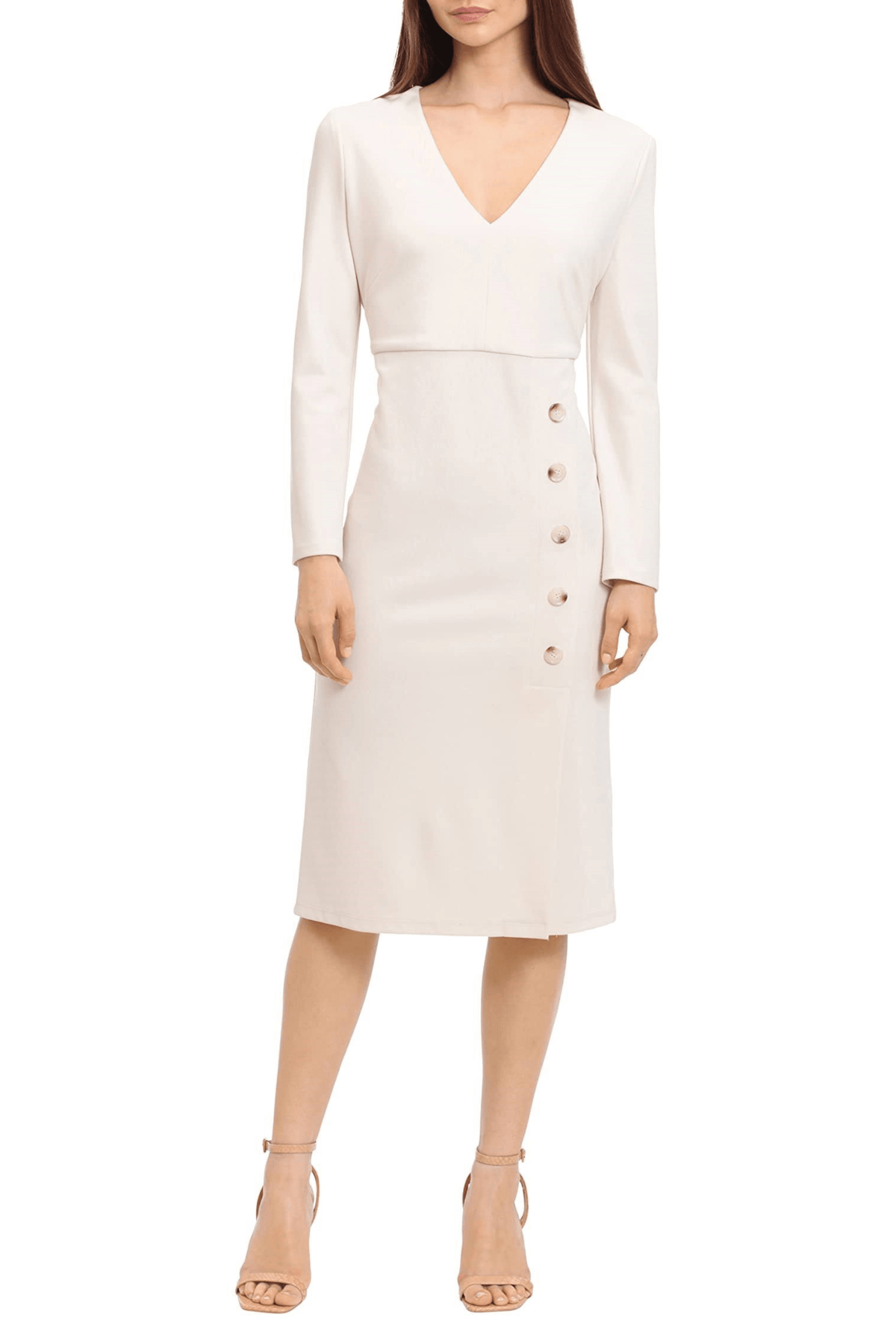 maggie london dresses Maggy Women's Women's Midi Sheath Dress - Short Sleeve Pleated Floral Cocktail Gown DRY CLEAN Maggy London - GSF03M Long