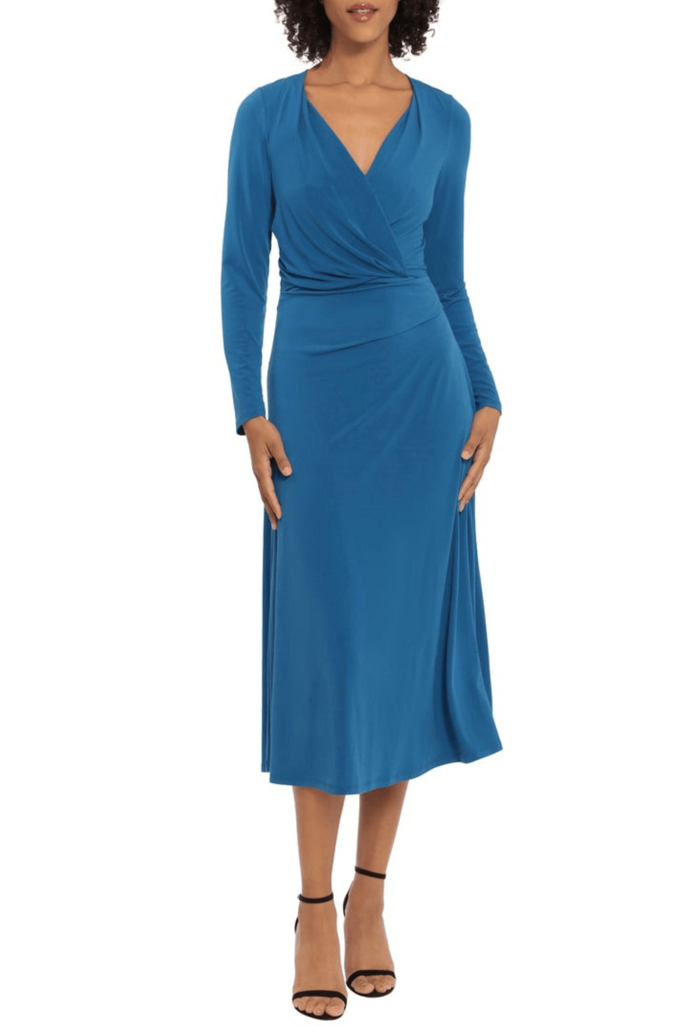 Maggy London G5681M - V-Neck Knee-Length Dress Maggy London G5681M - V-Neck Knee-Length Dress