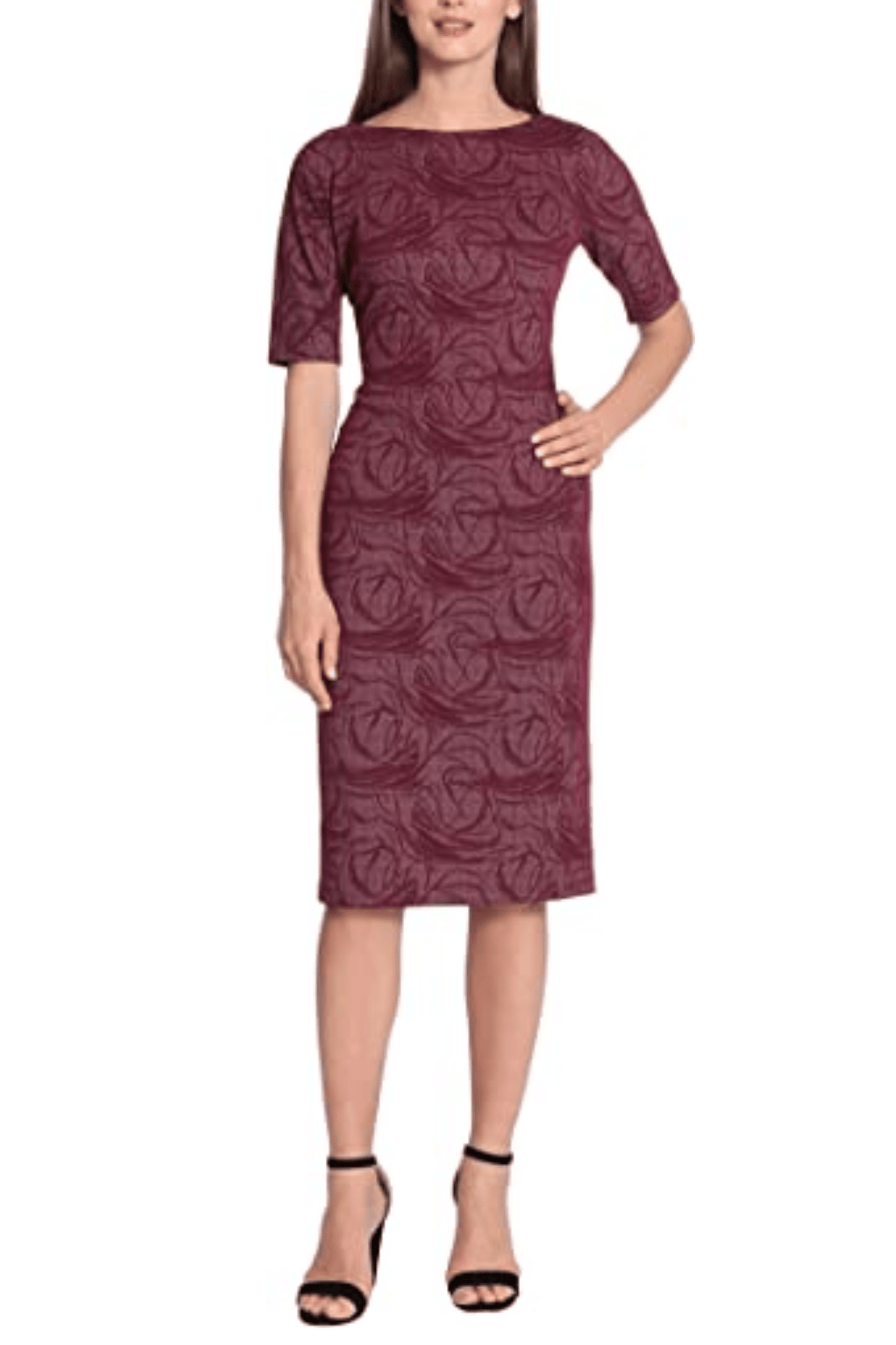 Maggy London GT158M - Fitted Jacquard Dress Special Occasion Dresses