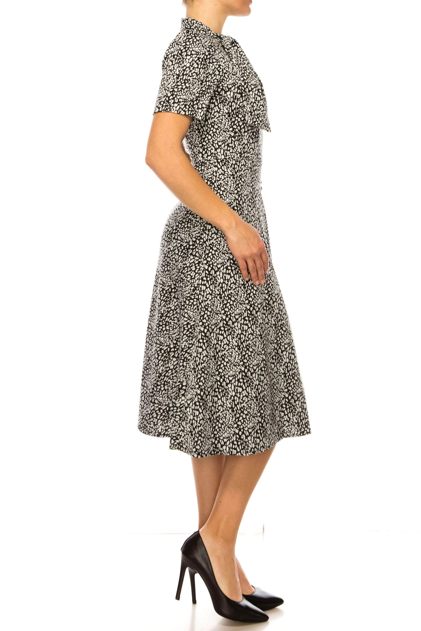 Maggy London GT506M - Printed Short Sleeve Formal Dress Special Occasion Dresses