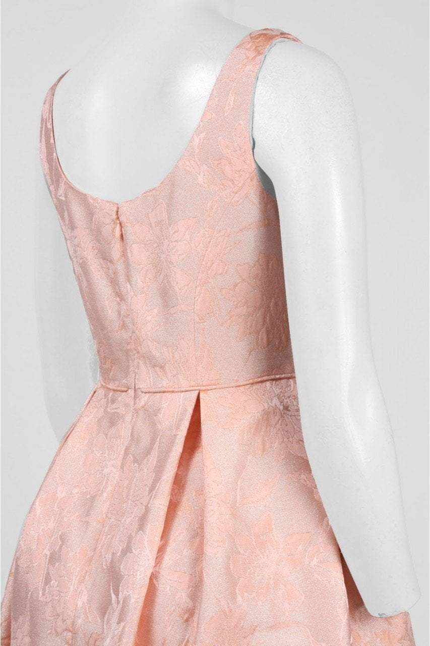 Maggy London - Metallic Jacquard A-Line Dress G2492M - 1 pc Coral in Size 12 Available CCSALE 12 / Coral