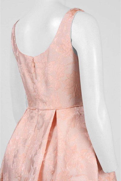 Maggy London - Metallic Jacquard A-Line Dress G2492M - 1 pc Coral in Size 12 Available CCSALE 12 / Coral