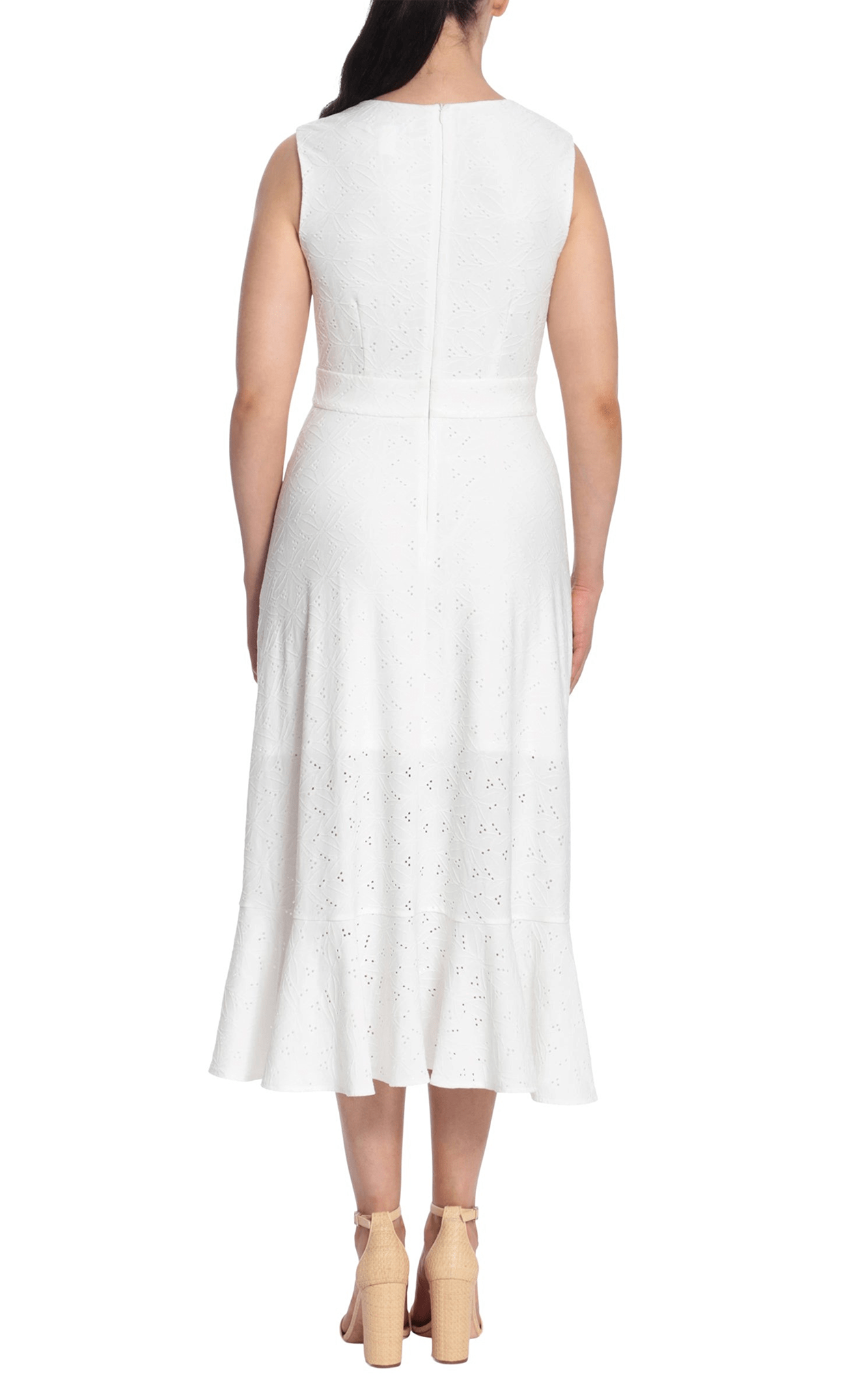 Maggy London T6240M - Sleeveless Eyelet Jersey Formal Dress Special Occasion Dress