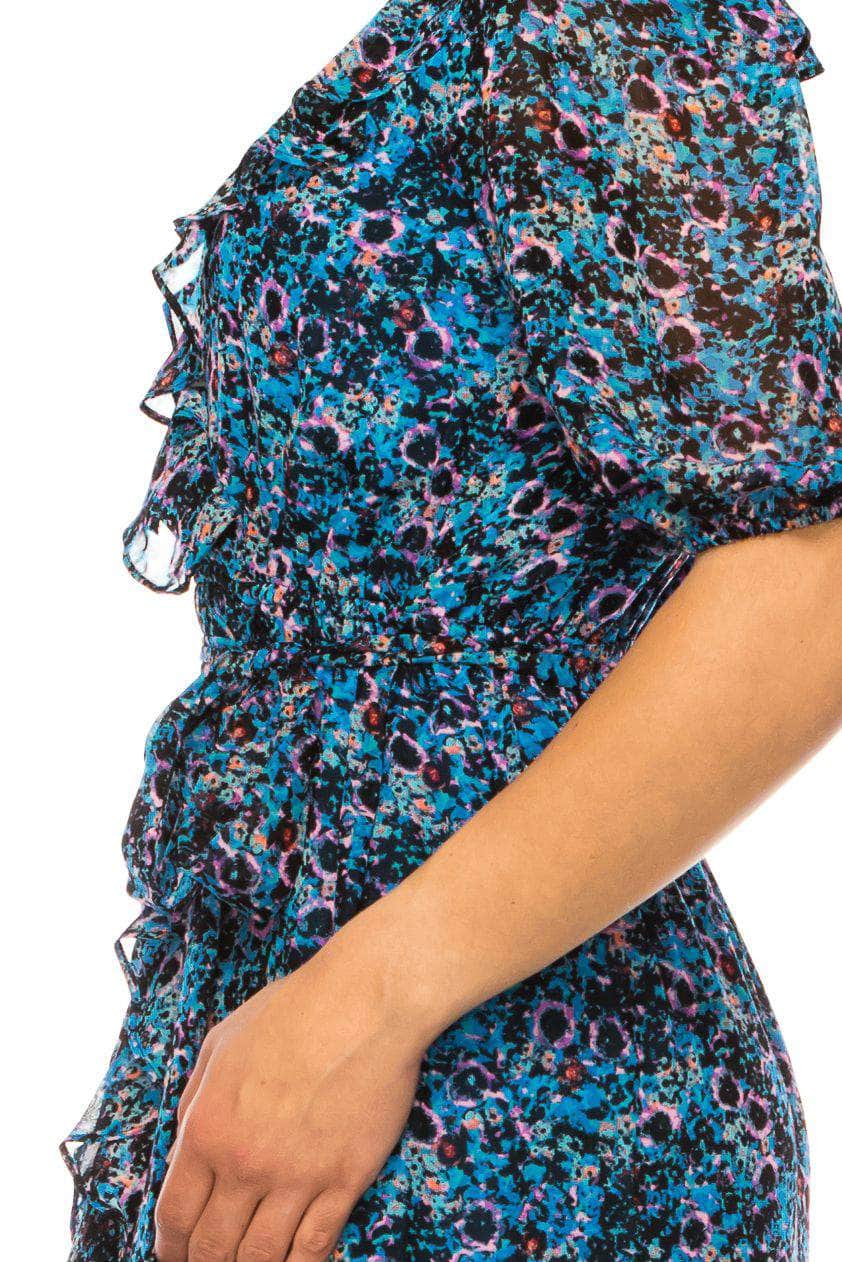 Maison Tara 91673M - V-Neck Tea-Length Casual Dress 10 / Pink Multi - Shop Maison Tara Dresses On Couture Candy at CoutureCandy.com Maison Tara 91673M - V-Neck Tea-Length Casual Dress 10 / Pink Multi - Shop Maison Tara Dresses On Couture Candy at CoutureCandy.com