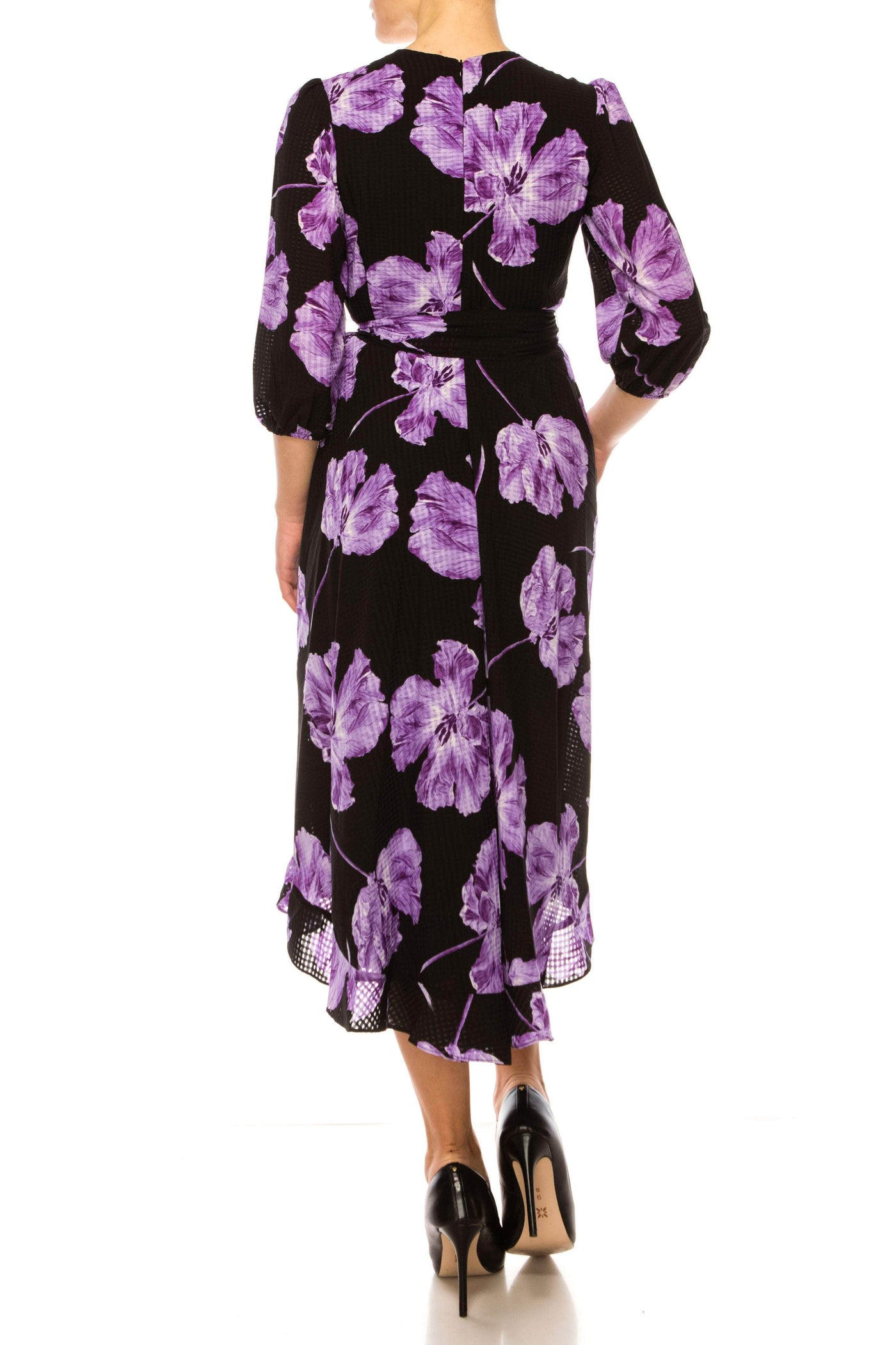 Maison Tara 91722M - Floral Printed A-Line Formal Dress Special Occasion Dresses