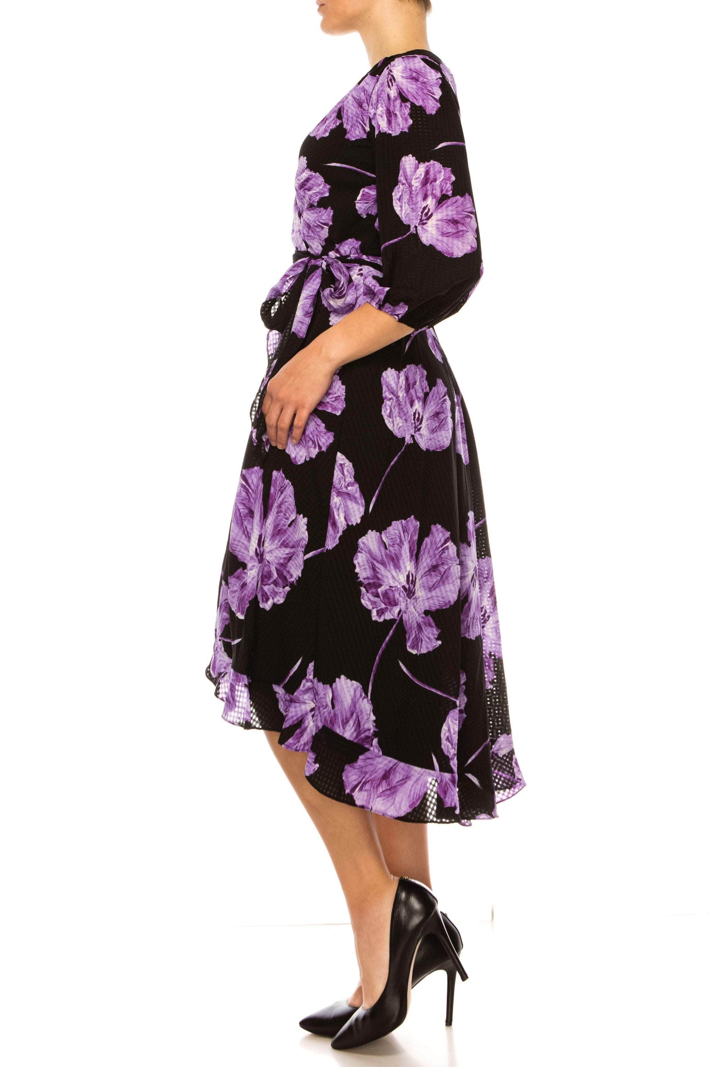 Maison Tara 91722M - Floral Printed A-Line Formal Dress Special Occasion Dresses