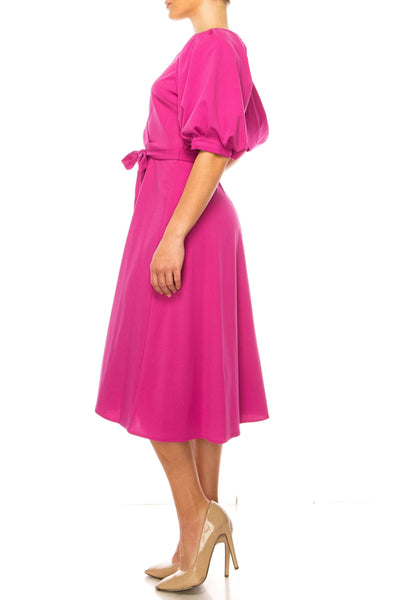 Maison Tara 95788M - Short Puff Sleeve A-Line Formal Dress Special Occasion Dresses