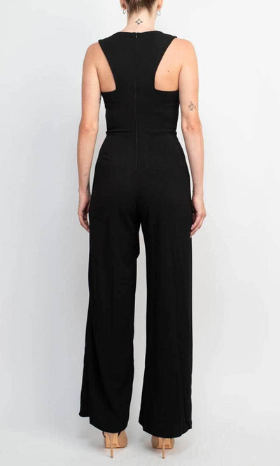 Marina 264056 - Sleeveless Split Hem Jumpsuit Formal Pantsuits