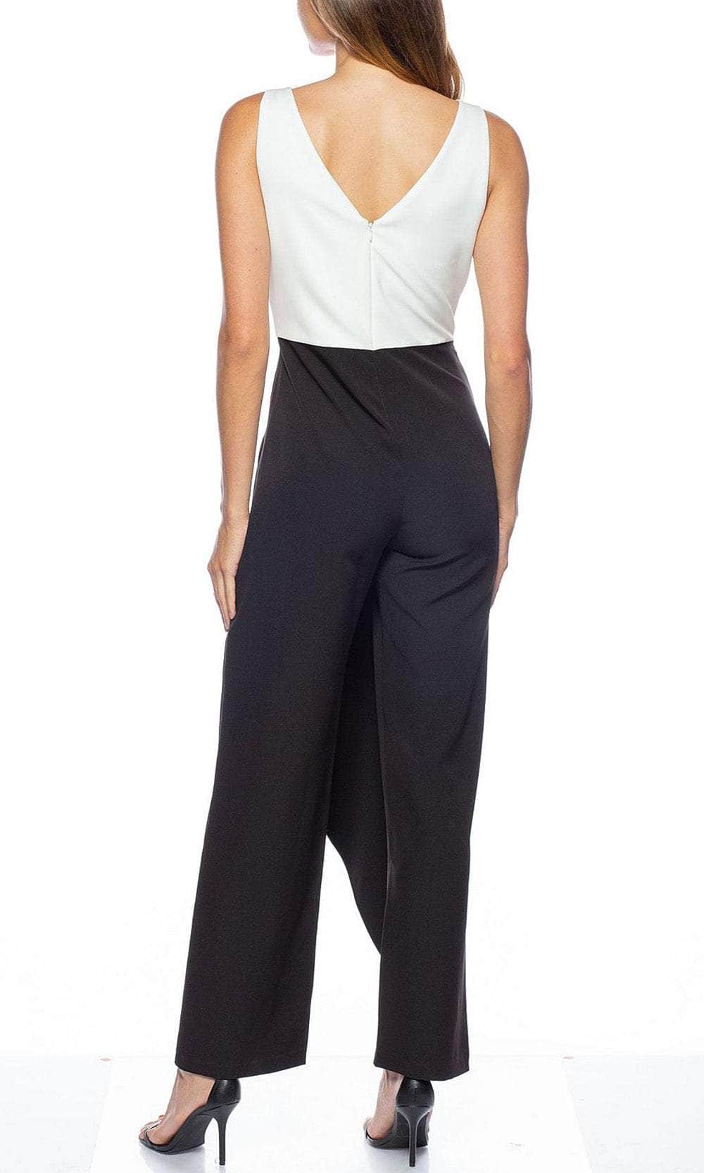 Marina 267957 - Sleeveless Bateau Neck Jumpsuit Special Occasion Dress