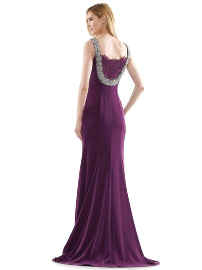 Marsoni by Colors - M177 Beaded Bateau Mermaid Gown Special Occasion Dress