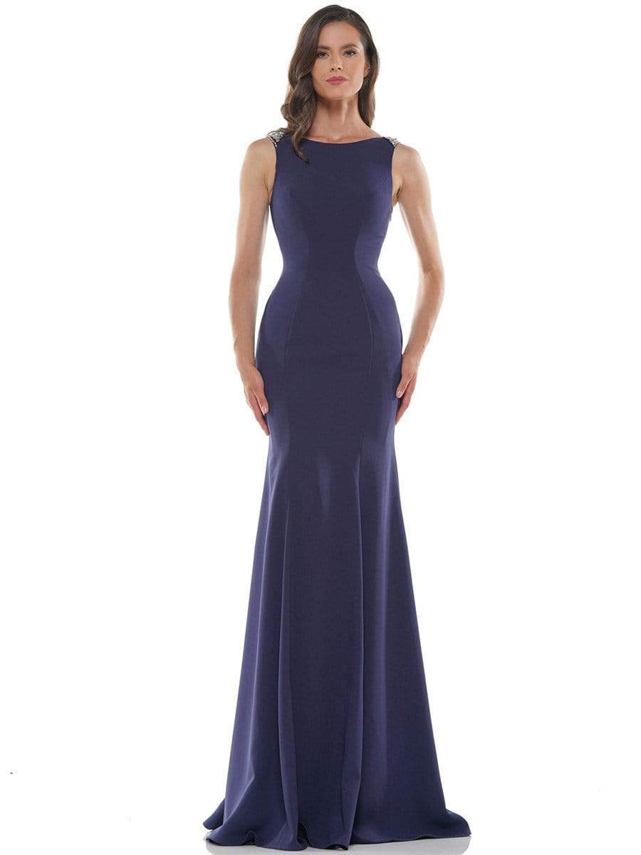 Marsoni by Colors - M177 Beaded Bateau Mermaid Gown Special Occasion Dress