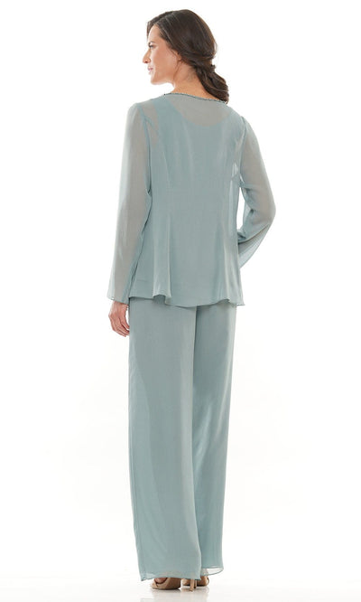 Marsoni by Colors - M304 Long Sleeves Jacket Pantsuit Mother of the Bride Dresses