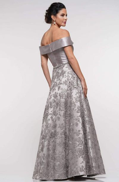 Marsoni By Colors - MV1013 Off-Shoulder Lace A-line Dress Mother of the Bride Dresses